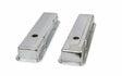 Mr. Gasket chrome valve covers dual cap holes fits 1960 1986 chevrolet small block 262 400 Chevy steel 9800