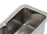 Mr. Gasket chrome tall style valve covers without baffle SBC Chevy steel 9801