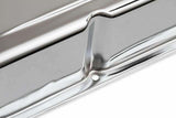 Mr. Gasket chrome tall style valve covers without baffle SBC Chevy steel 9801