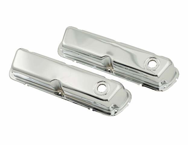 Mr. Gasket chrome valve covers Ford steel 9804