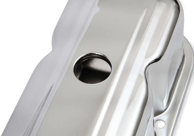 Mr. Gasket chrome tall style valve covers steel 9805