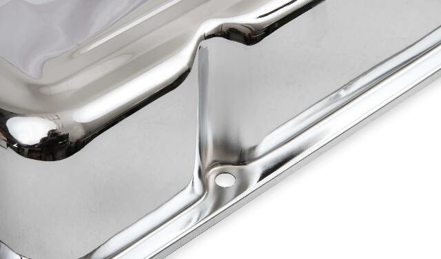 Mr. Gasket chrome tall style valve covers steel 9805