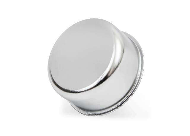 Mr. Gasket breather/oil filler cap push in valve cover breather fits SBC Chevy chrome polished steel 9810