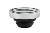 Mr. Gasket oil filler cap plug 22 inch diameter chrome steel 9815