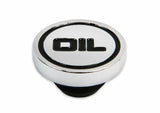 Mr. Gasket oil filler cap plug 22 inch diameter chrome steel 9815