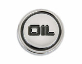 Mr. Gasket oil filler cap plug 22 inch diameter chrome steel 9815