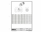 Earls Straight Male AN -8 to 1/4 NPT - 981607ERL