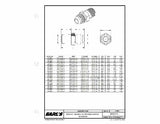 Earls Straight Male AN -8 to 1/4 NPT - 981607ERL