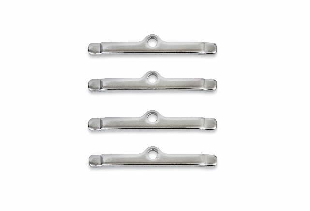 Mr. Gasket valve cover clamps, long style, chrome steel 9817