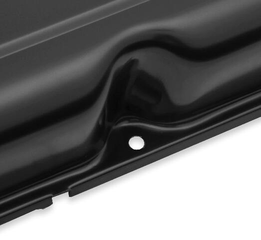 Mr. Gasket valve cover black 9830BMRG chrome steel 2493