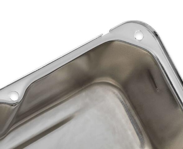 Mr. Gasket valve cover chrome 9830CMRG black steel 2493