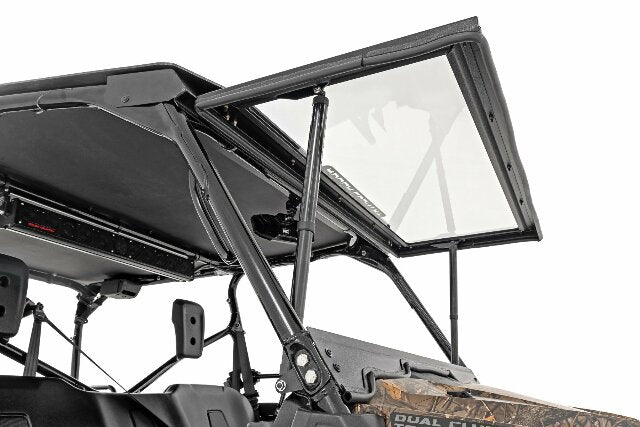 Fits Honda Pioneer 1000/1000-5 Electric Tilt Windshield; Glass; 98316222