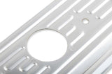 Mr. Gasket chrome valve covers caps SBC Chevy steel 9847