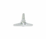 Mr. Gasket air cleaner wing nut tri bar 1/4 10 thread steel chrome 1/4-10 thread 9868