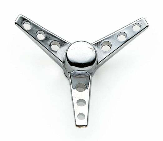 Mr. Gasket air cleaner wing nut tri bar 1/4 10 thread steel chrome 1/4-10 thread 9868