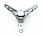Mr. Gasket air cleaner wing nut tri bar 1/4 10 thread steel chrome 1/4-10 thread 9868