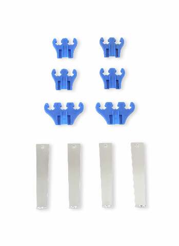 Mr. Gasket standard wire loom kit chrome / blue steel 9881