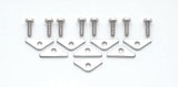 Mr. Gasket chrome valve covers clamps and bolts chrome SBC Chevy 1/4 inch diameter steel 9887