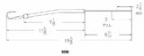 Mr. Gasket engine oil dipstick chrome steel 9898