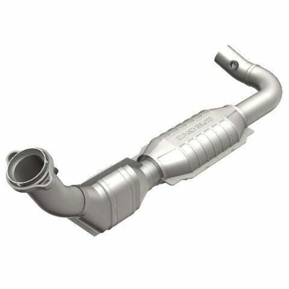 MagnaFlow direct-fit catalytic converter for 1999-2000 Ford F-150 5.4L driver side stainless steel Federal EPA compliant OBDII 93396