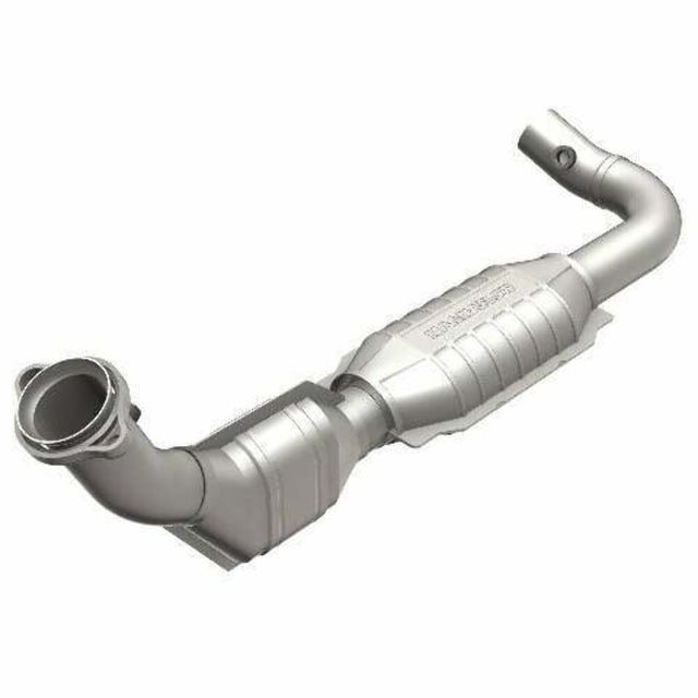 MagnaFlow direct-fit catalytic converter for 1999-2000 Ford F-150 5.4L driver side stainless steel Federal EPA compliant OBDII 93396
