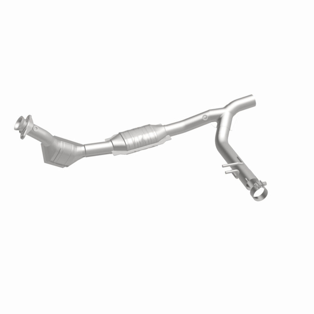 MagnaFlow direct-fit catalytic converter for 1999-2000 Ford F-150 5.4L passenger side stainless steel Federal EPA compliant OBDII 93397