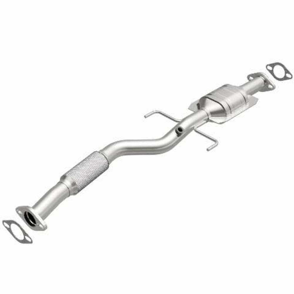 MagnaFlow direct-fit catalytic converter fits 2000 Mitsubishi Galant 2.4L and 2000 Mitsubishi Eclipse 2.4L 2.4 inch inlet/outlet stainless steel CARB compliant OBDII 49458