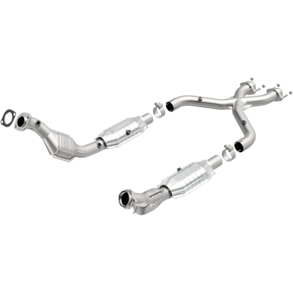 MagnaFlow direct-fit catalytic converter for 1999-2004 Ford Mustang 4.6L stainless steel CARB compliant 51848