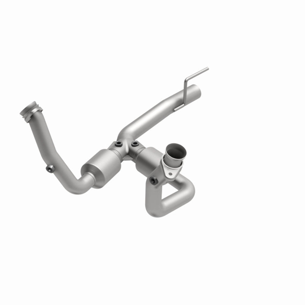 MagnaFlow direct-fit catalytic converter for 1999-2001 Jeep Cherokee 4.7 inch inlet/outlet stainless steel CARB compliant OBDII 49494