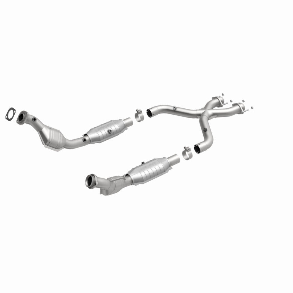 MagnaFlow direct-fit catalytic converter for 1999-2004 Ford Mustang 4.6L stainless steel CARB compliant 93671