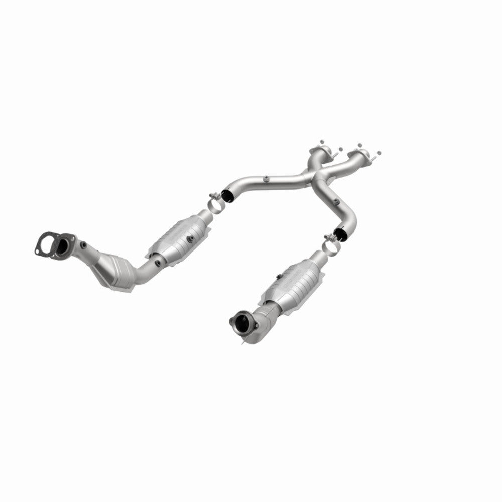 MagnaFlow direct-fit catalytic converter for 1999-2004 Ford Mustang 4.6L stainless steel CARB compliant 93671