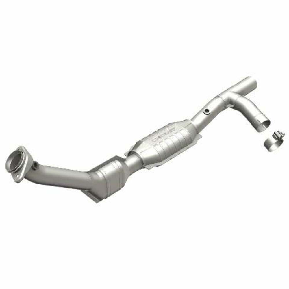 MagnaFlow direct-fit catalytic converter fits 1999-2002 Expedition 5.4L 4wd 5.4L stainless steel Federal EPA compliant OBDII 93128