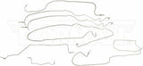 t 99-02 GM 2500 Reg Cab 96'' Bed Complete Brake Line Kit; S/S FL919136 Fine Lines