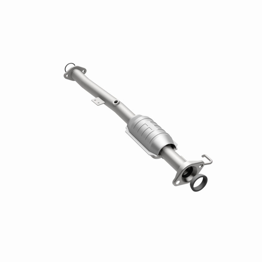 MagnaFlow direct-fit catalytic converter fits 1999-2003 Chevrolet Tracker and Suzuki Vitara, this and 1999-2002 Vitara 1.6/2 1.6 inch inlet/outlet stainless steel CARB compliant OB