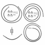 t 99-03 Chevrolet Silverado Fuel line Quick Fix Braided Lines Ext. Cab QFF0012SS Fine Lines