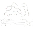 Complete Brake Line Kit for 1999-2003 99-03 Toyota Solara AWABS ABS disc brakes stainless steel