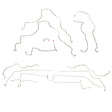 t 99-03 Toyota Solara Complete Brake Line Kit w/ AWABS, 4W Disc Brakes Steel CBK0031OM Fine Lines