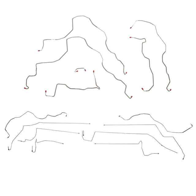t 99-03 Toyota Solara Complete Brake Line Kit w/ AWABS, 4W Disc Brakes Steel CBK0031OM Fine Lines
