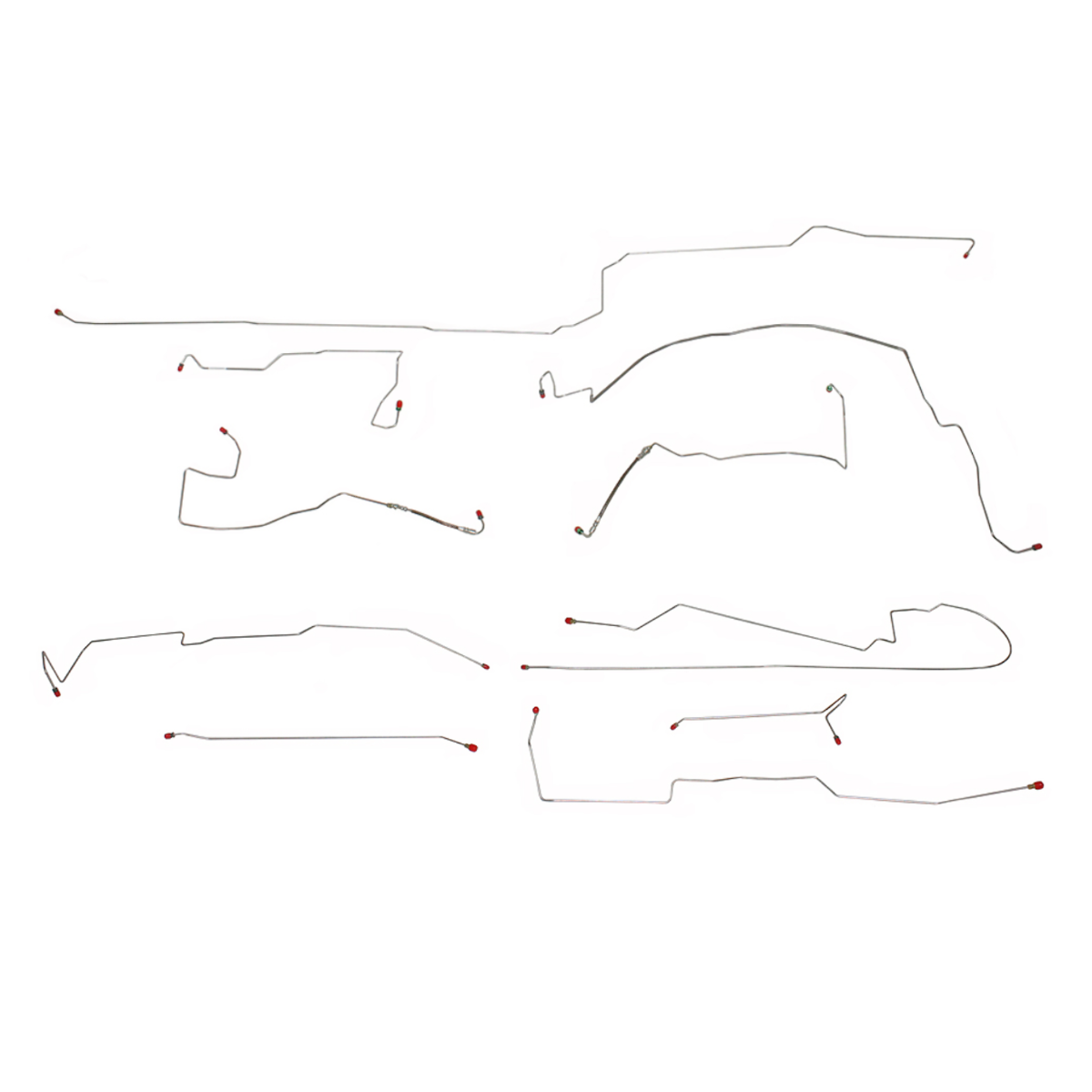 t 99-04 Chrysler 300M Complete Brake Line Kit AWABS Traction Control Stainless Steel Fine Lines