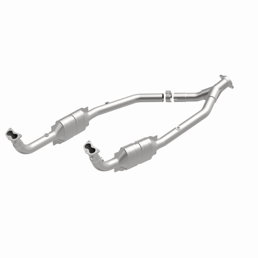 MagnaFlow direct-fit catalytic converter fits 1999-2002 Land Rover Discovery 4.0L and 2003-2004 Land Rover Discovery 4.6L stainless steel CARB compliant OBDII 49720