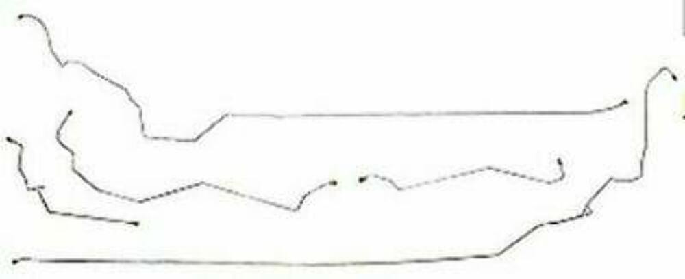 Intermediate Brake Line Kit for 1999-2005 Buick Century ABS stainless steel