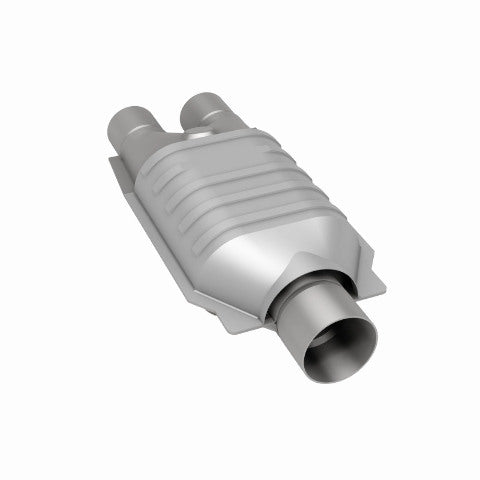 MagnaFlow universal catalytic converter 2.5 inch inlet/outlet stainless steel Federal EPA compliant OBDII 99007h