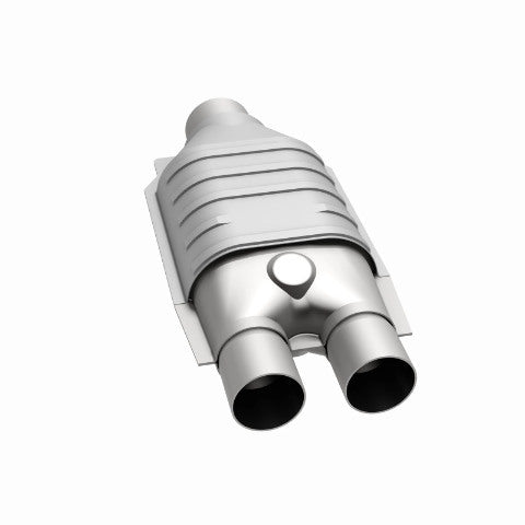 MagnaFlow universal catalytic converter 2.5 inch inlet/outlet stainless steel Federal EPA compliant OBDII 99007h