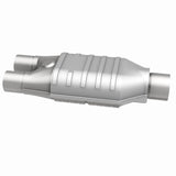 MagnaFlow universal catalytic converter 2.5 inch inlet/outlet stainless steel Federal EPA compliant OBDII 99007h