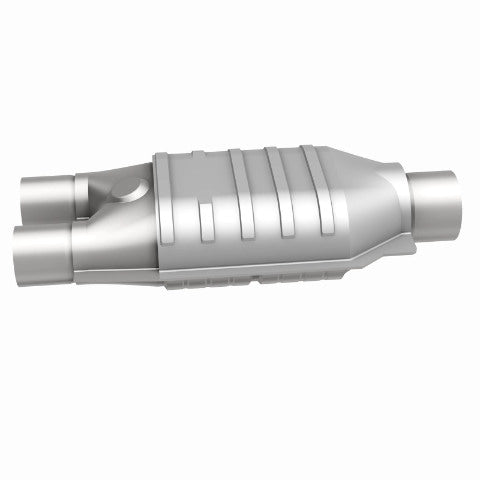 MagnaFlow universal catalytic converter 2.5 inch inlet/outlet stainless steel Federal EPA compliant OBDII 99007h