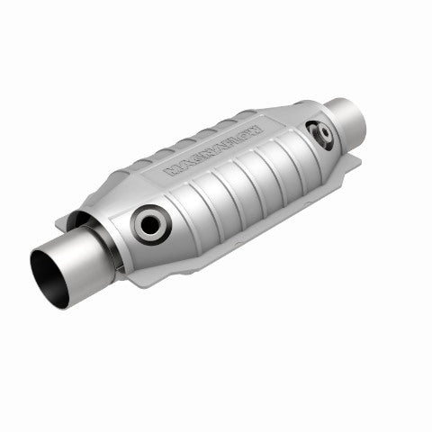 MagnaFlow universal catalytic converter 2.5 inch inlet/outlet stainless steel Federal EPA compliant OBDII 99066h
