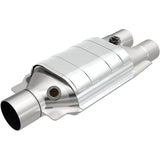 MagnaFlow universal catalytic converter 2.5 inch inlet/outlet stainless steel Federal EPA compliant OBDII 99067h