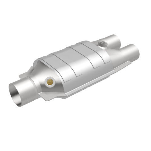MagnaFlow universal catalytic converter 2.5 inch inlet/outlet stainless steel Federal EPA compliant OBDII 99067h