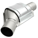 MagnaFlow universal catalytic converter 2.5 inch inlet/outlet stainless steel Federal EPA compliant OBDII 99176h