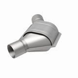 MagnaFlow universal catalytic converter 2.25 inch inlet/outlet stainless steel Federal EPA compliant OBDII 99185h